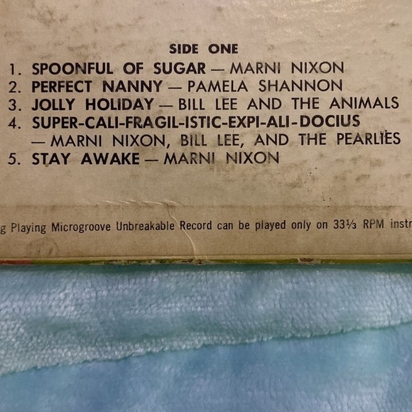 Rare Vintage Walt Disney Mary Poppins LP Long Play33 1/2​​ - Picture 12 of 16